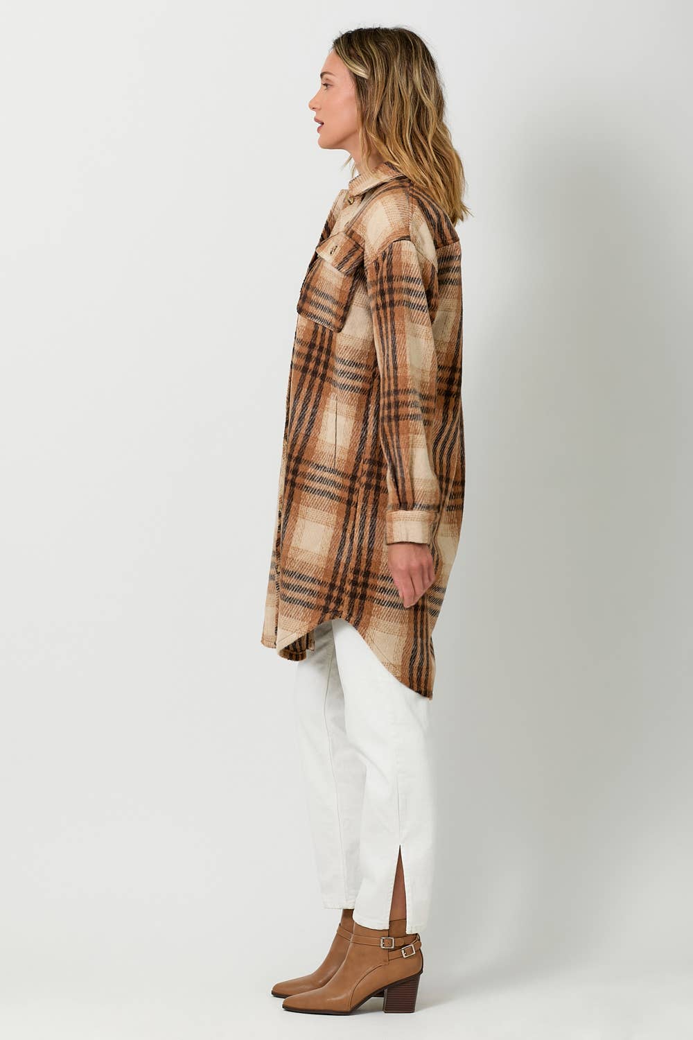Almond Longline Shacket