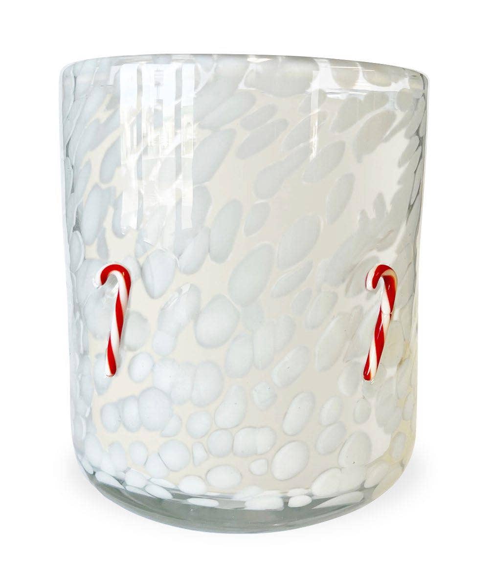 Candy Cane Holiday Candle