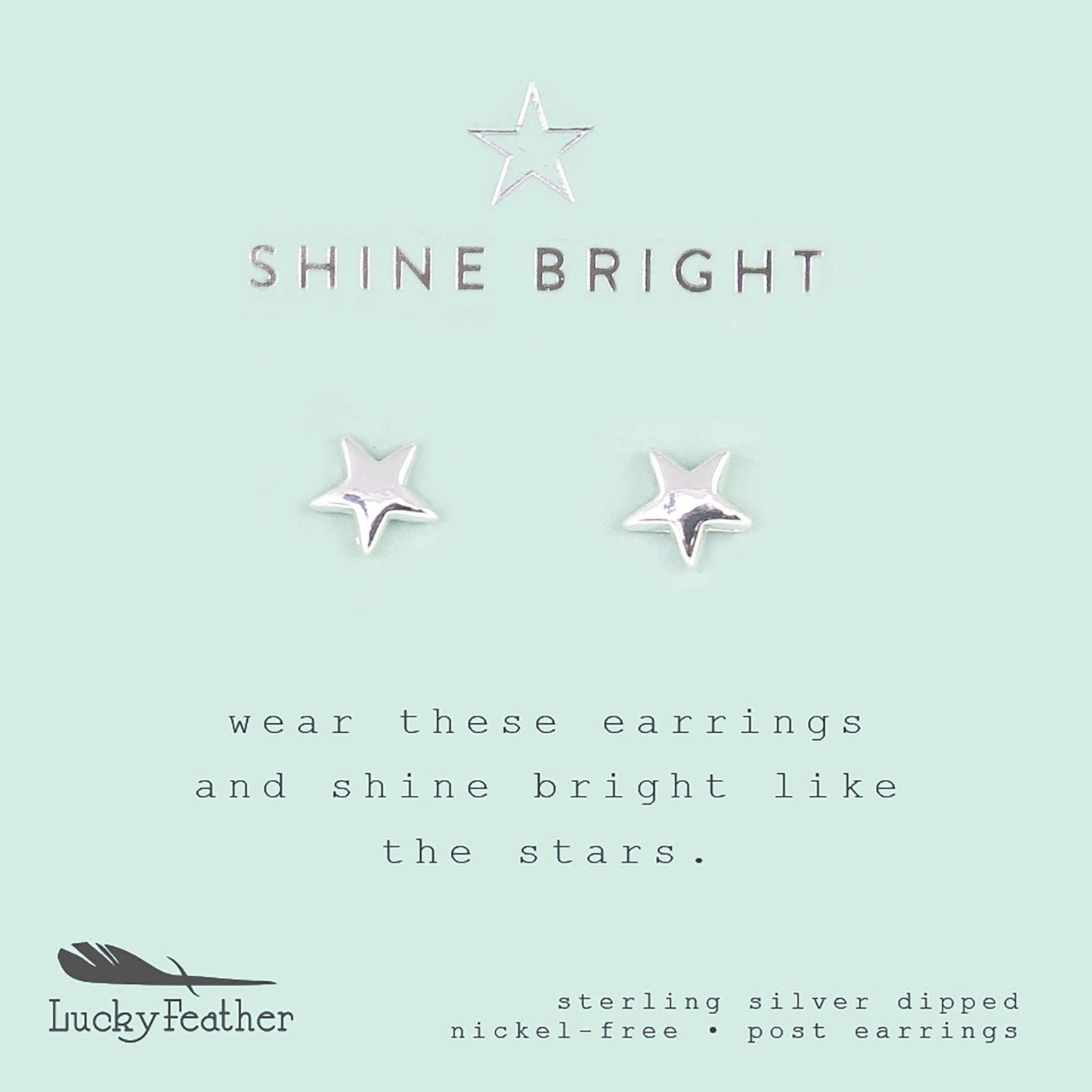 New Moon Silver Earrings