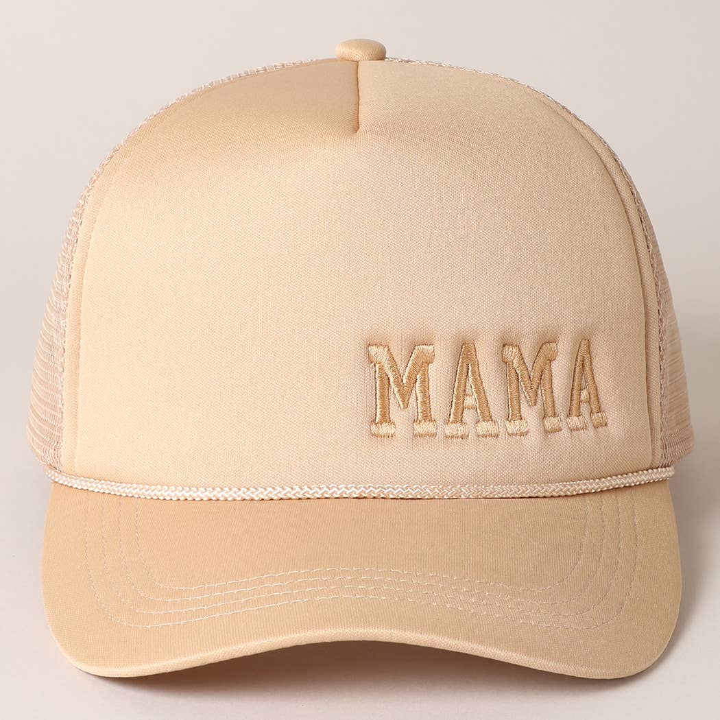 Mama Embroidered Trucker