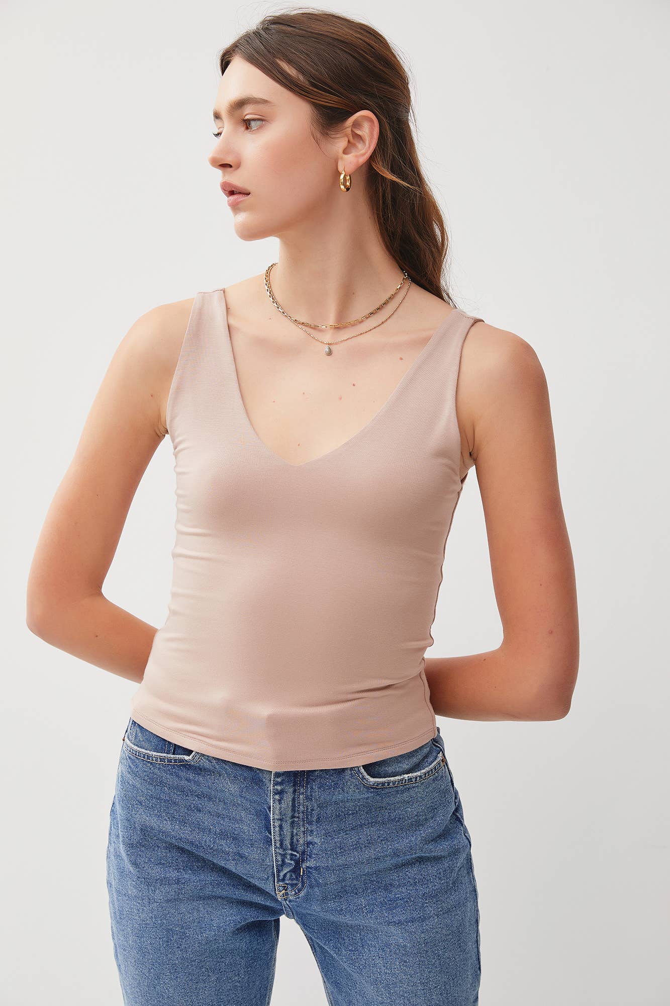 Basic Babe Vneck Tank