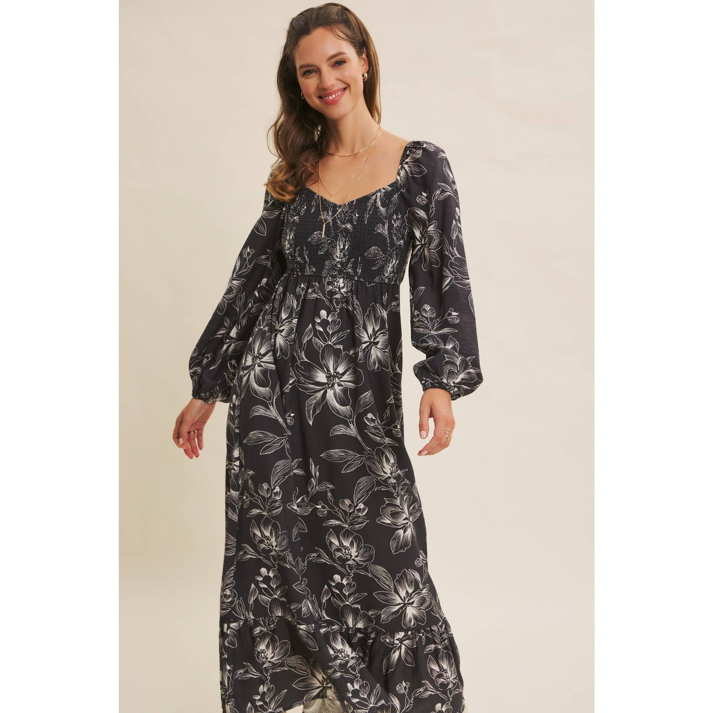 Smocked Dreams Floral Dress