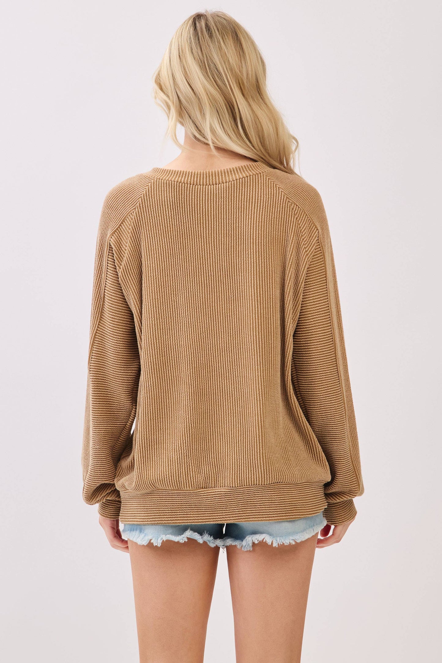All for Autumn Ribbed Pullover
