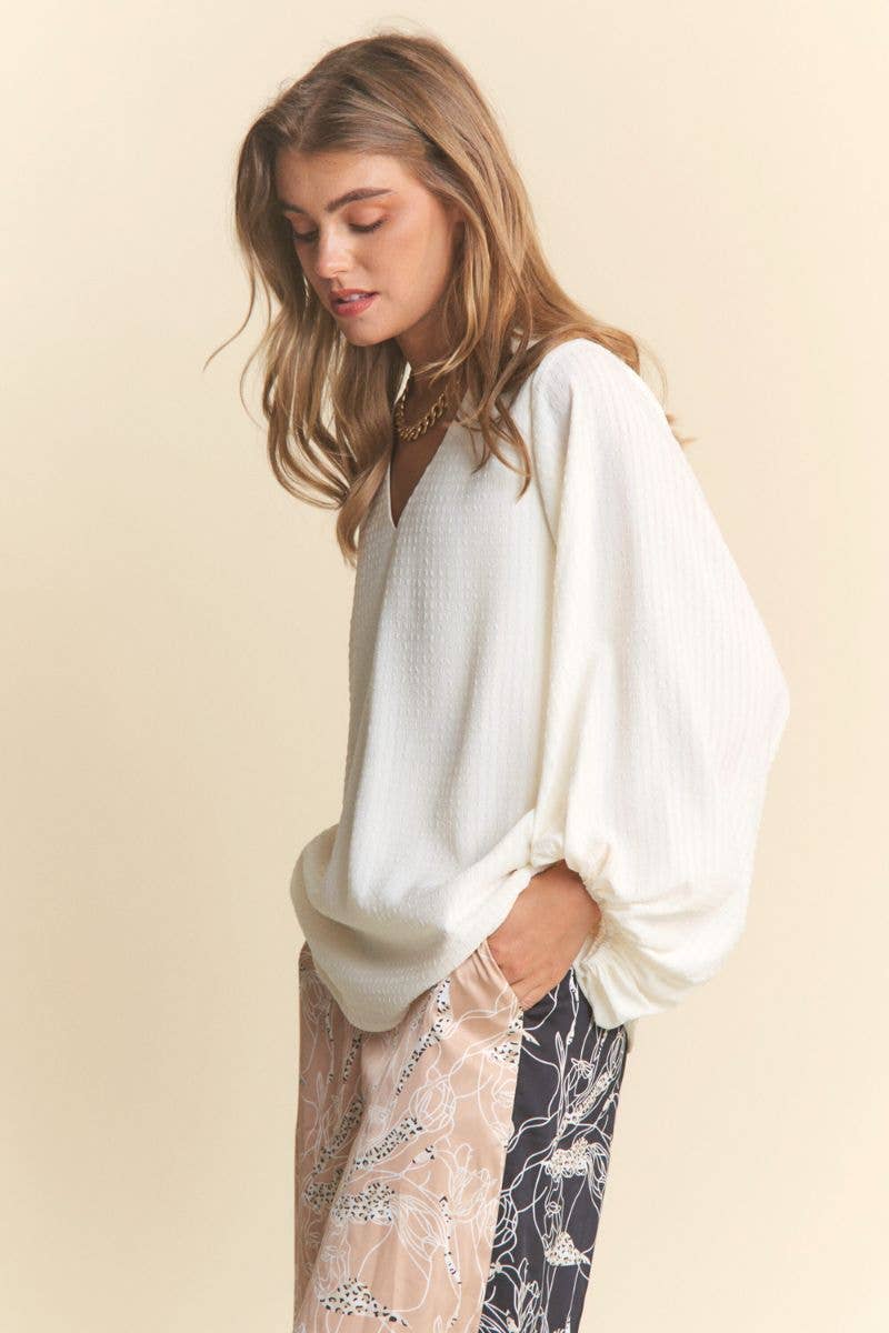 Balloon Sleeve Blouse