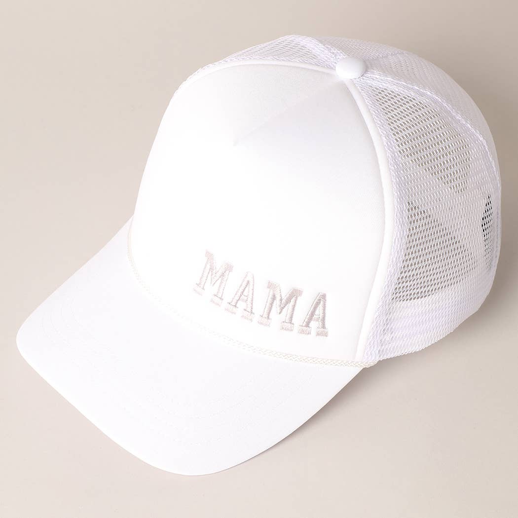 Mama Embroidered Trucker
