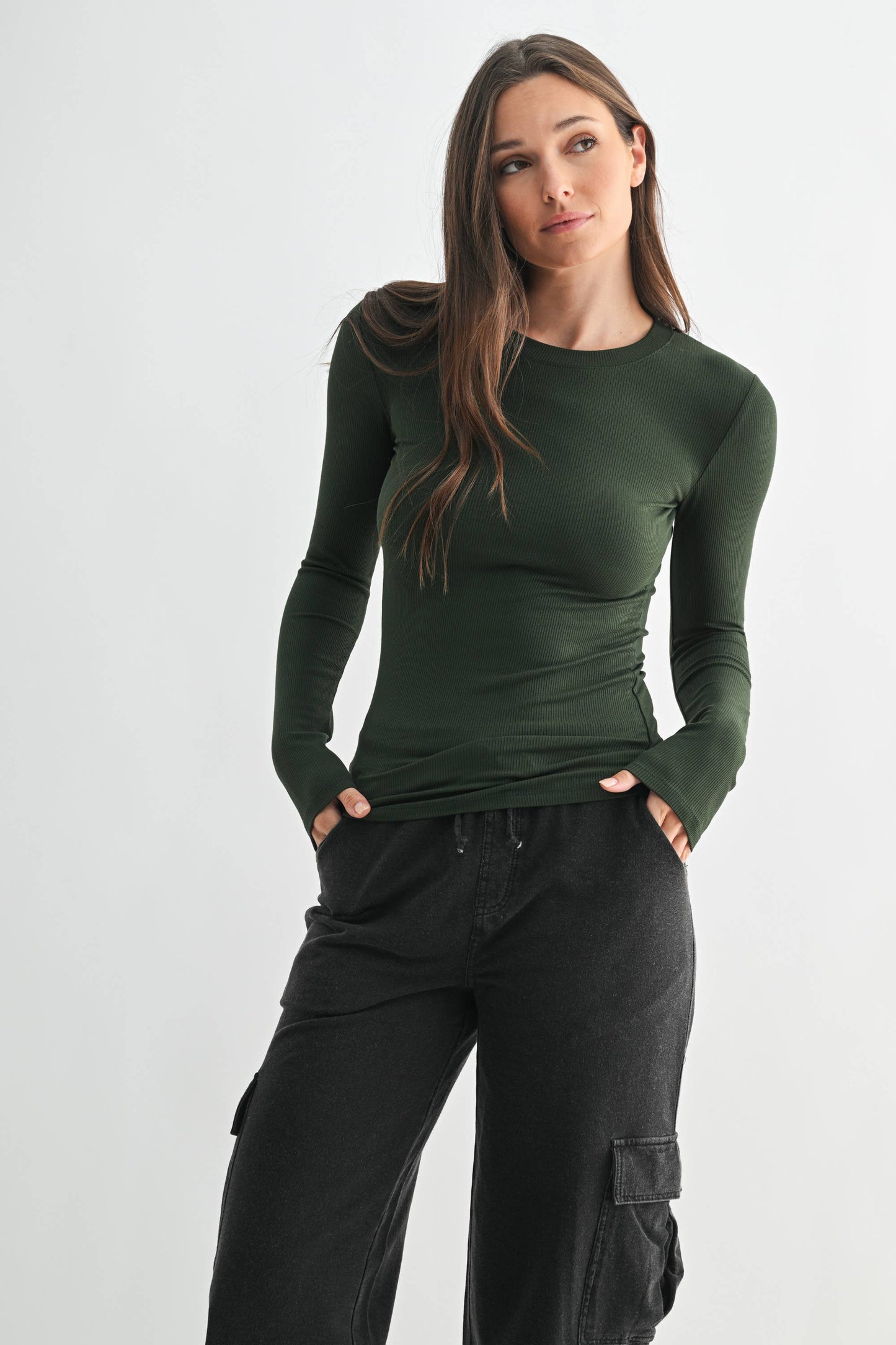 Basic Babe Fall Ribbed Top