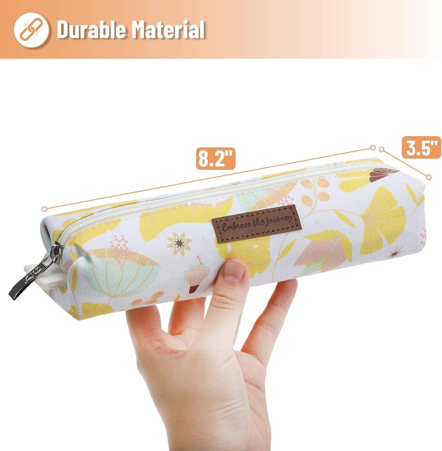 Pencil Case Yellow Floral