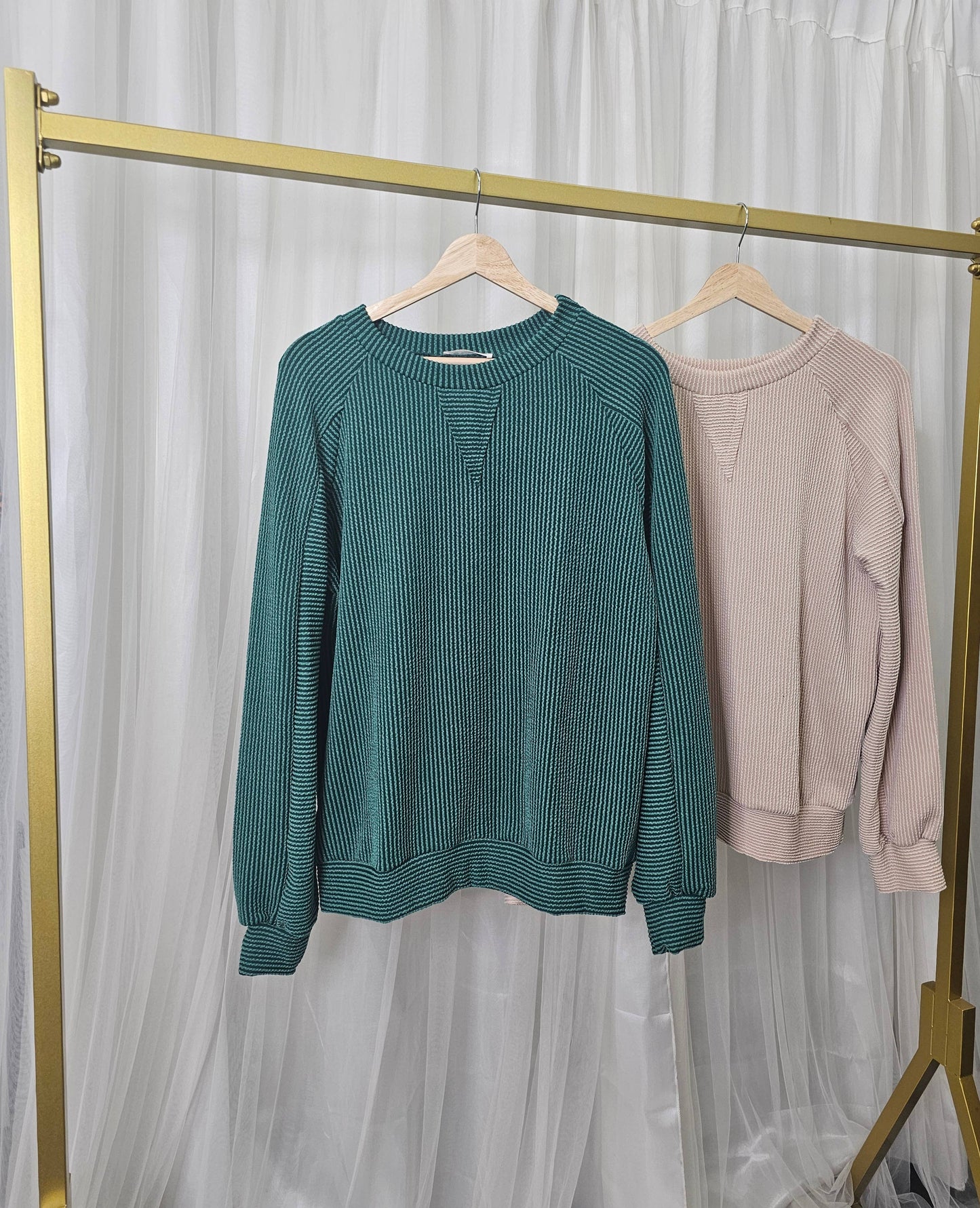 All for Autumn Ribbed Pullover