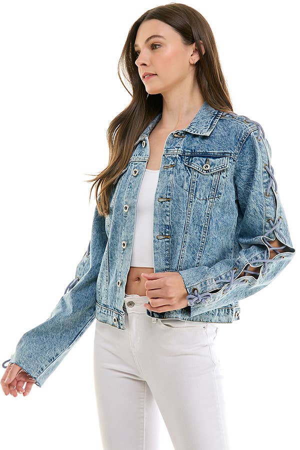 Draw Cord Denim Jacket