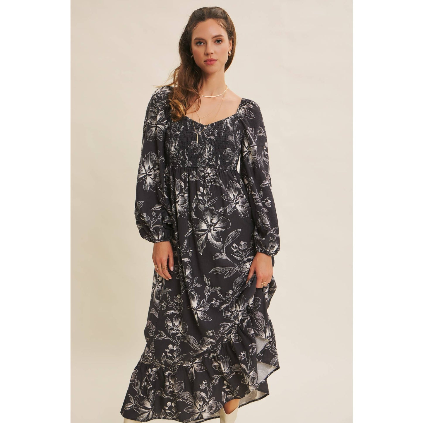 Smocked Dreams Floral Dress