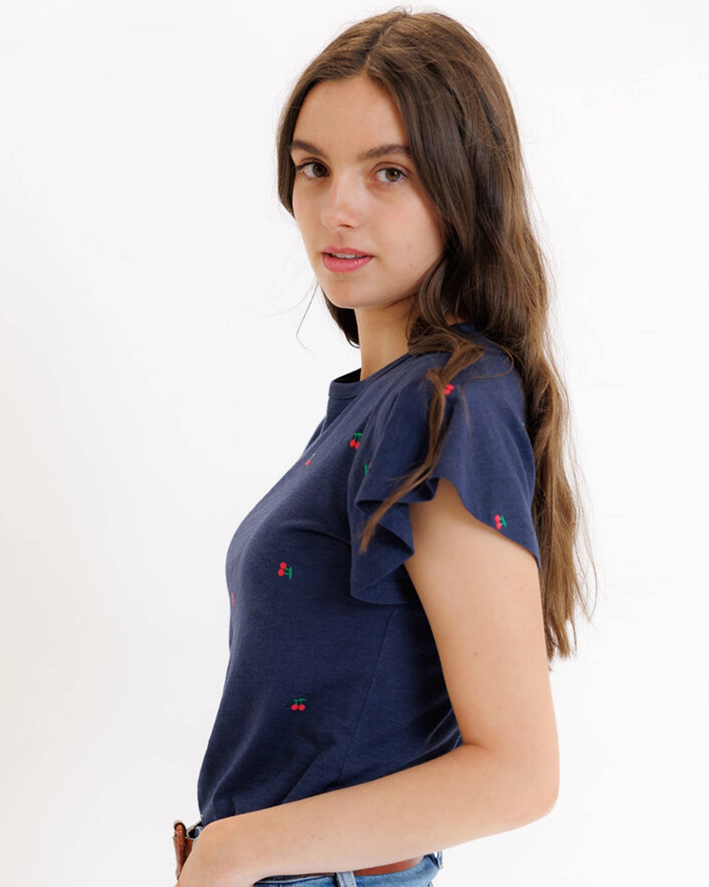 Cherry Pickin Flutter Top