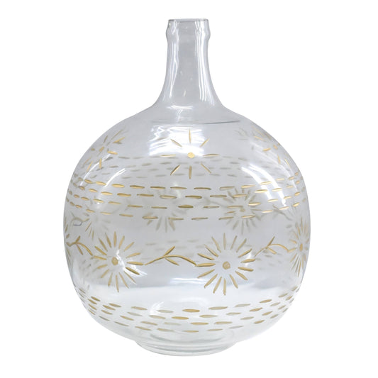 Etched Flower Vase
