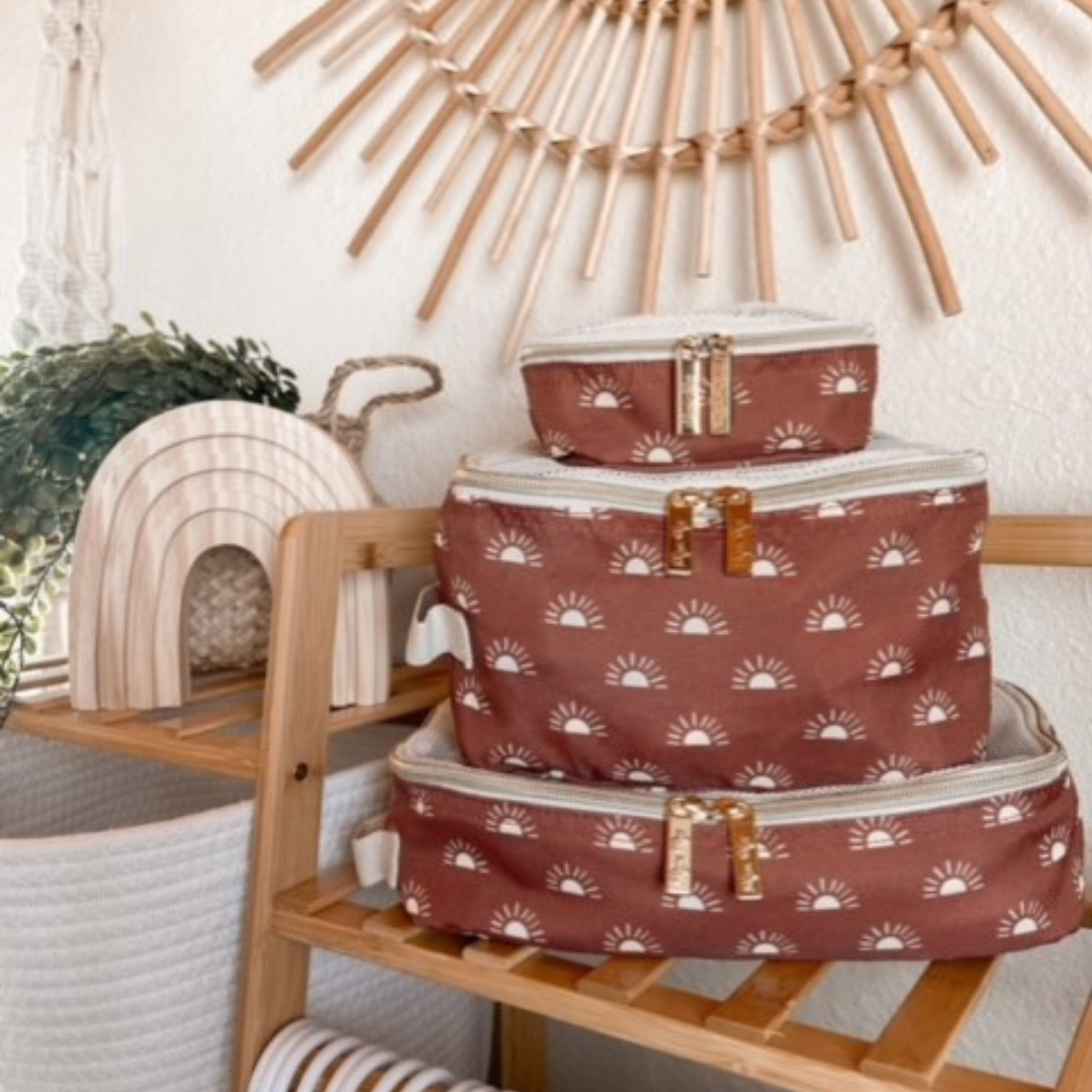 Terracotta Sun Packing Cubes