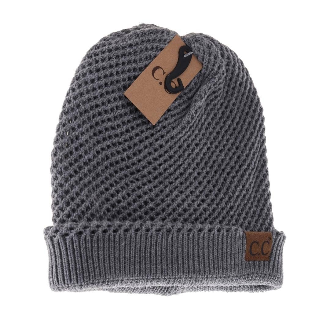 Slouchy Knit CC Beanie