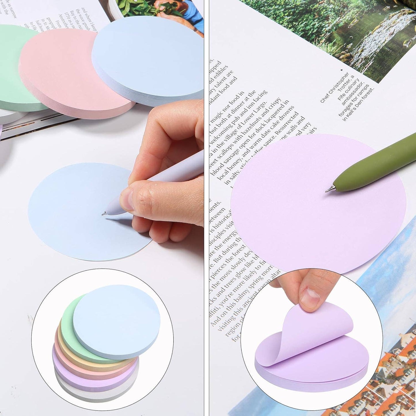 Round Sticky Notes - 12 Pack