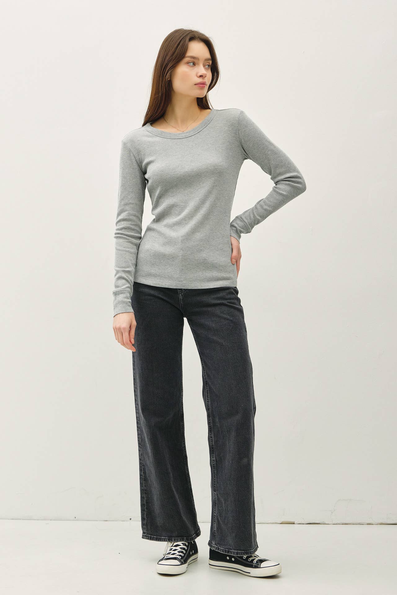 Basic Babe Ribbed Longsleeve