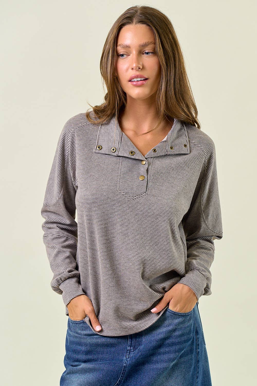 Lost in You Snap Pullover