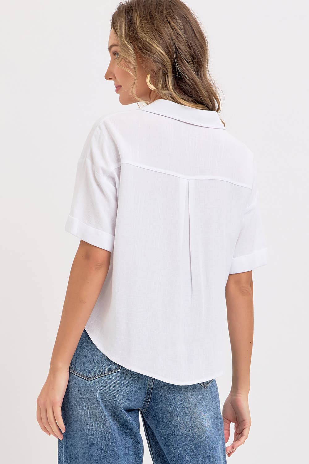 Beachin Collared Top