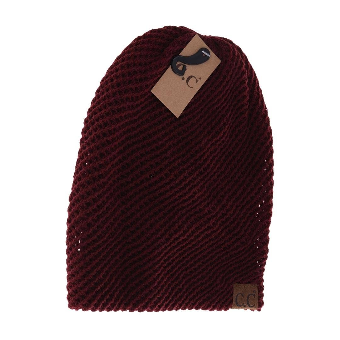 Slouchy Knit CC Beanie