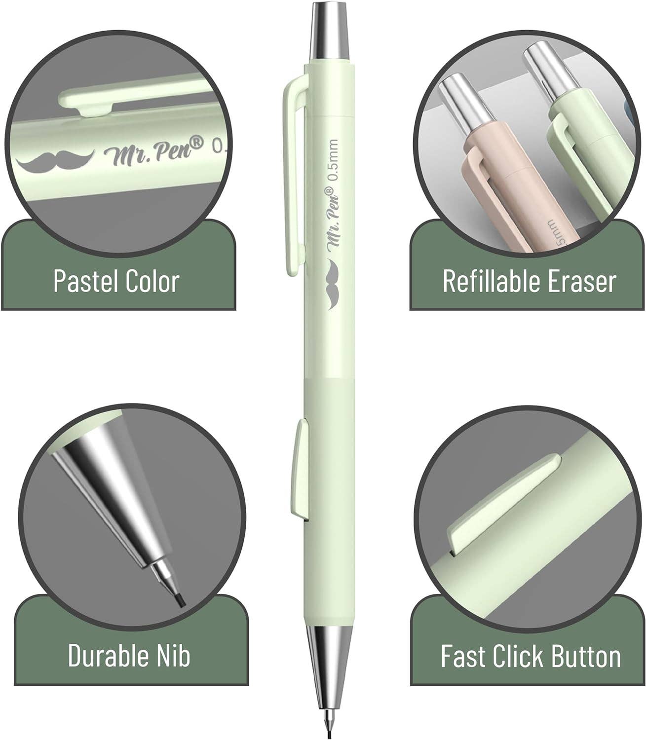 Pastel Mechanical Pencil Set