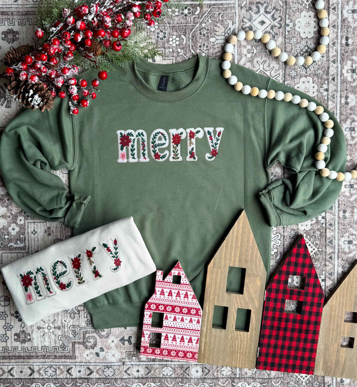 Merry Poinsettia Sweatshirt