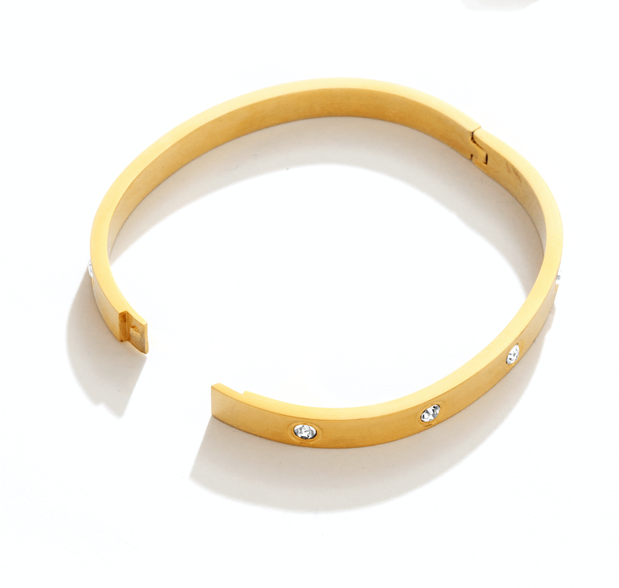 Hinged Stone Bracelet