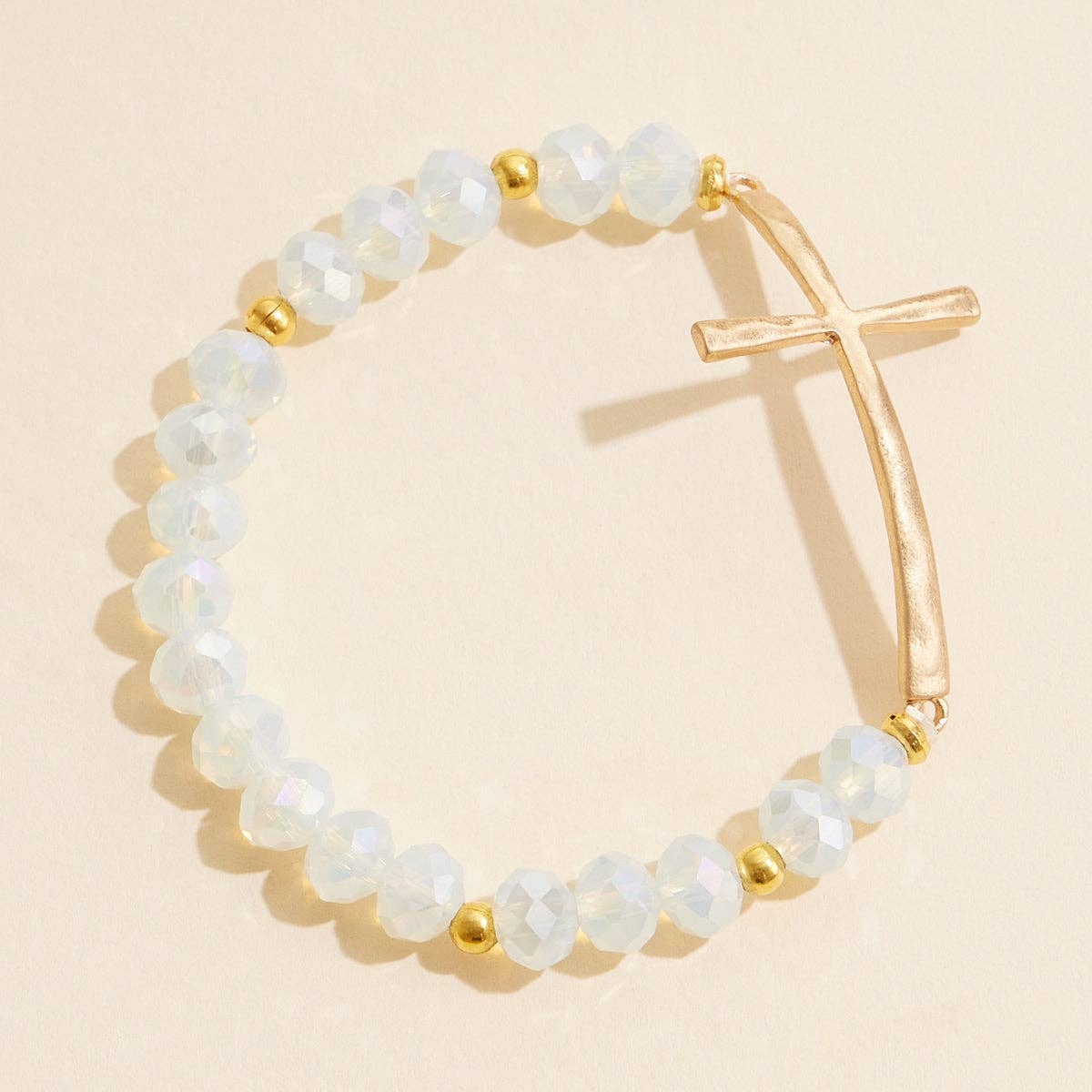 Beaded Cross Bracelet NEW