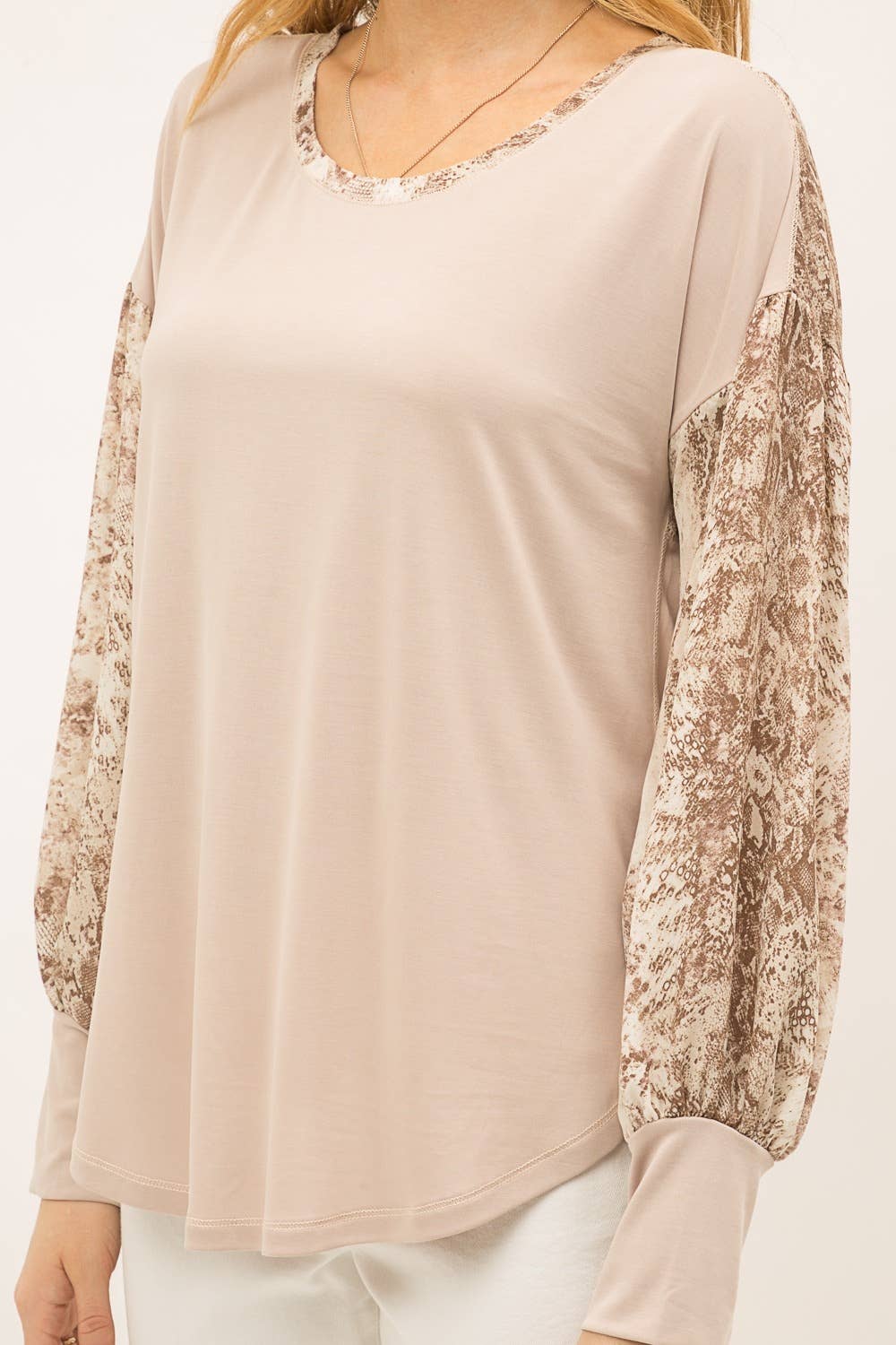 Beige in Love Top