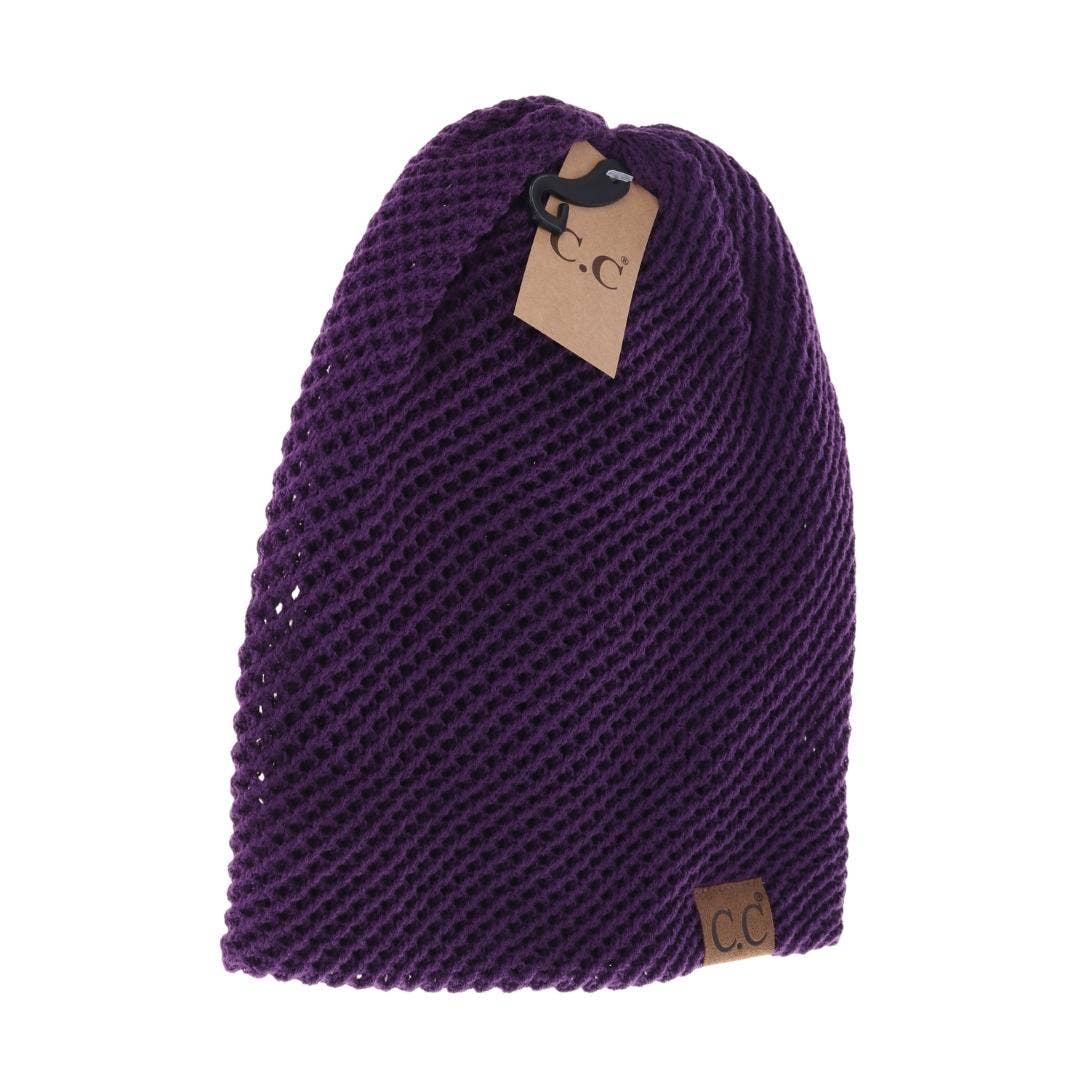 Slouchy Knit CC Beanie