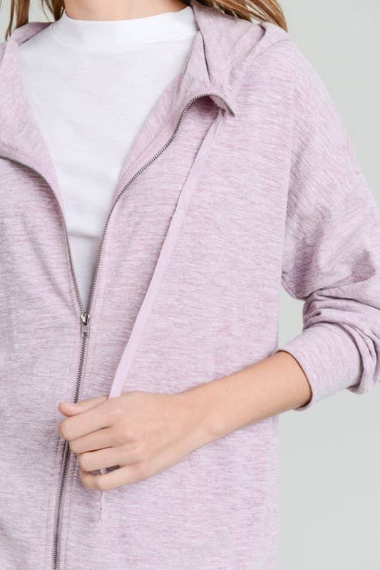 Sporty Babe Front Zip Hoodie