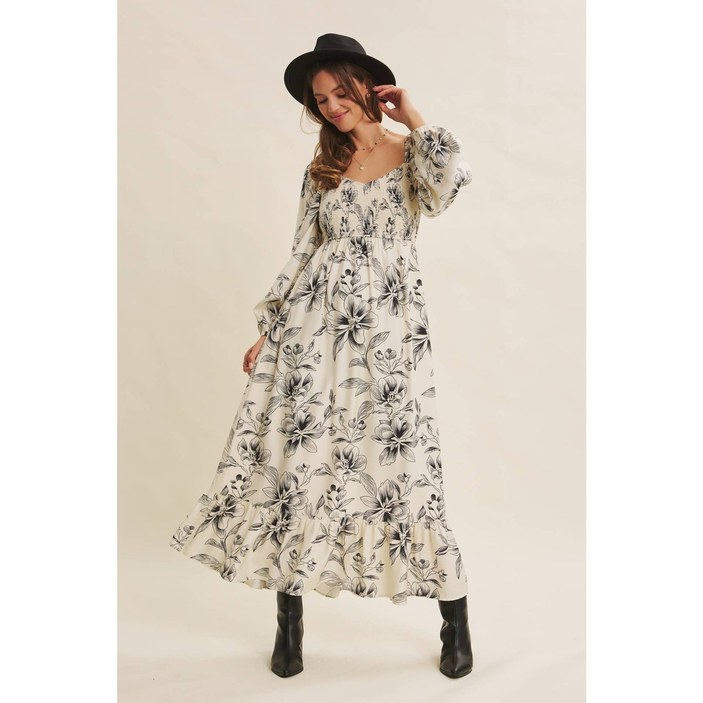 Smocked Dreams Floral Dress