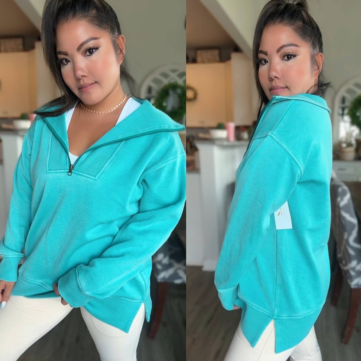 Isabella Half Zip Pullover