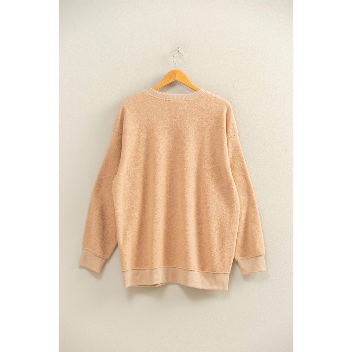 Oversized Crewneck Casual Sweatshirt