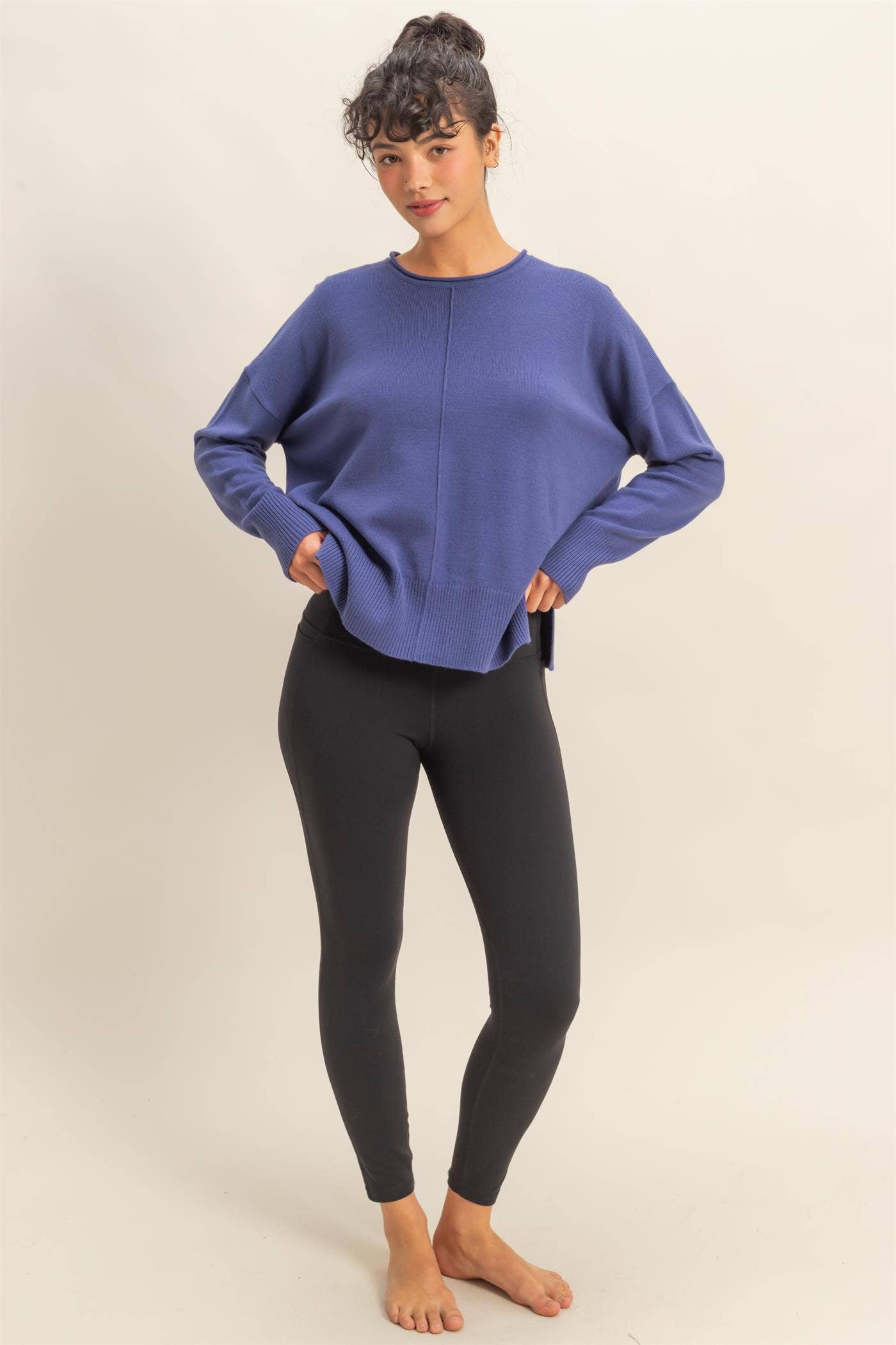 Winter Vibes Center Seam Sweater