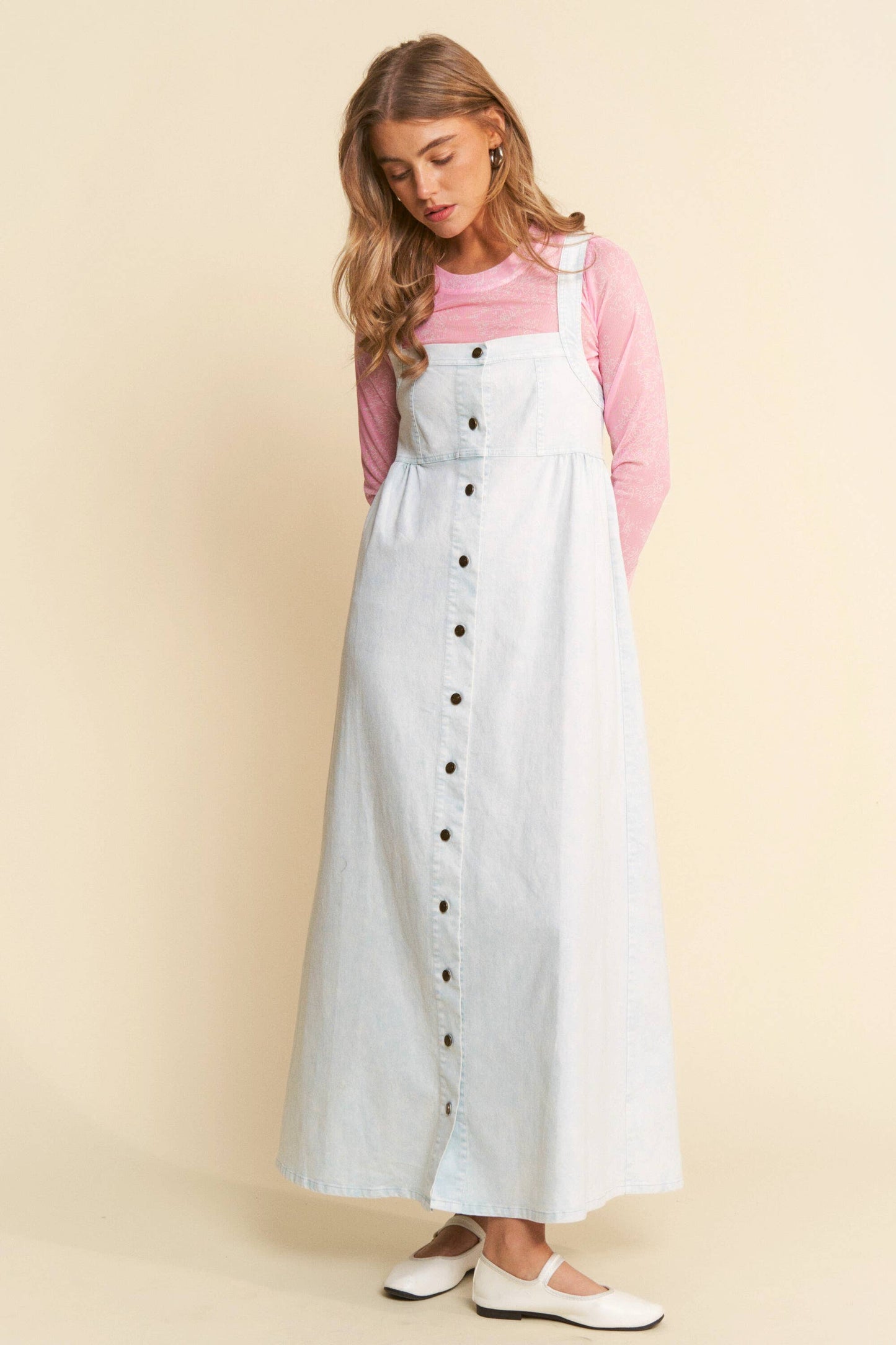 Floral Festival Denim Dress