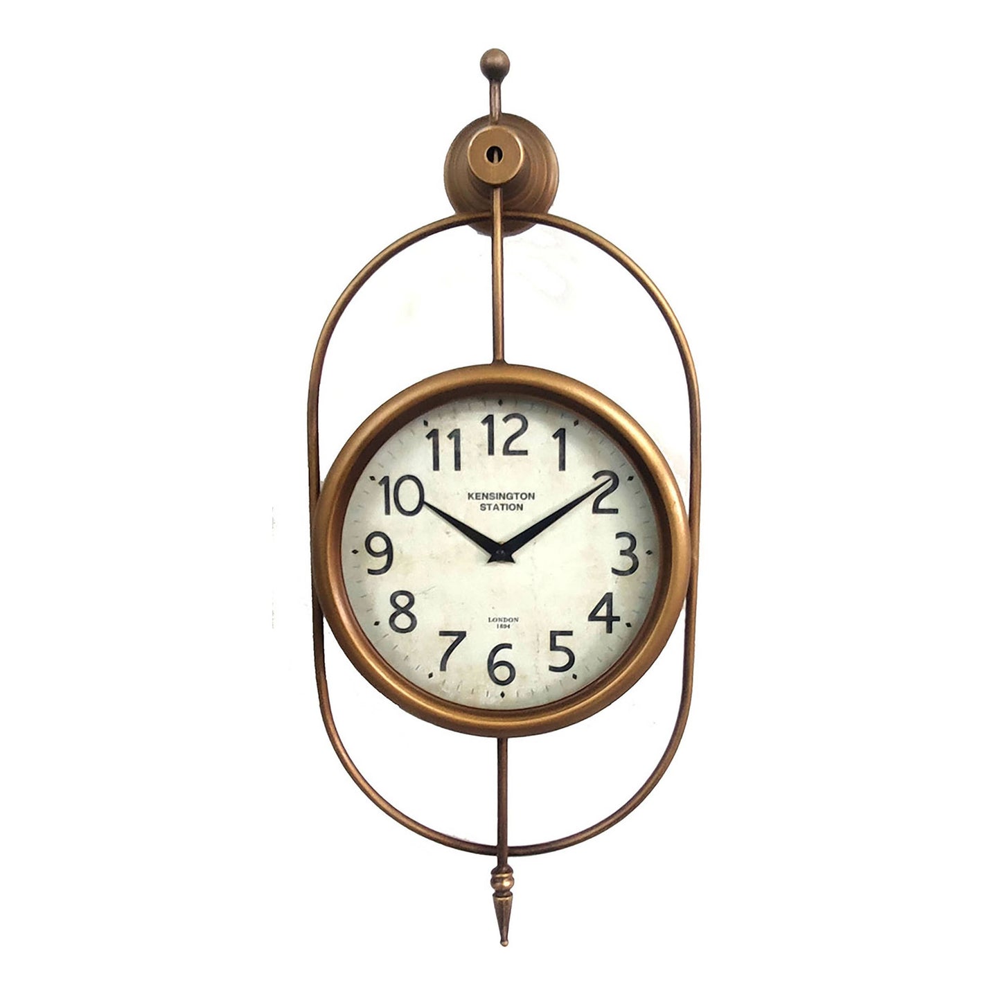 32in Wall Clock Bronze