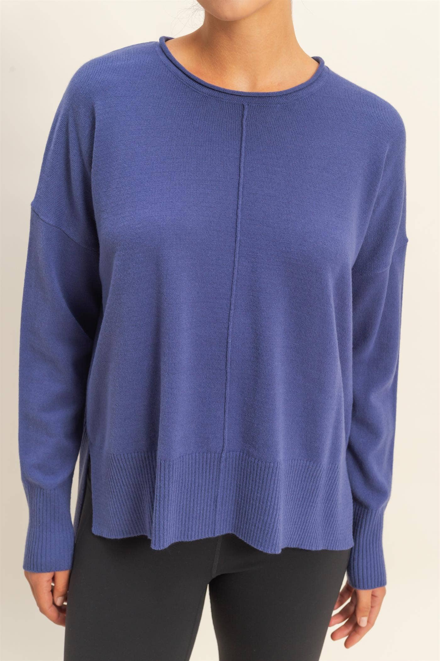 Winter Vibes Center Seam Sweater