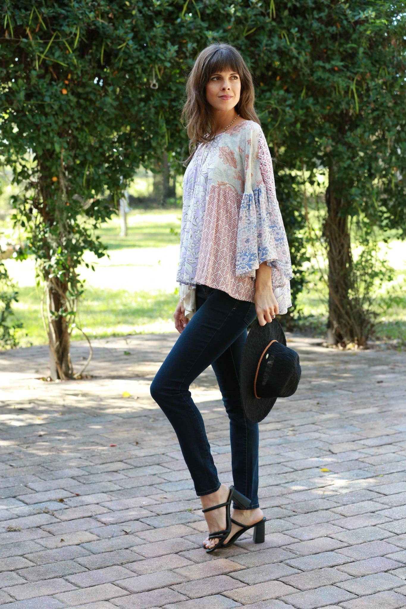 Rosy Mosaic Top
