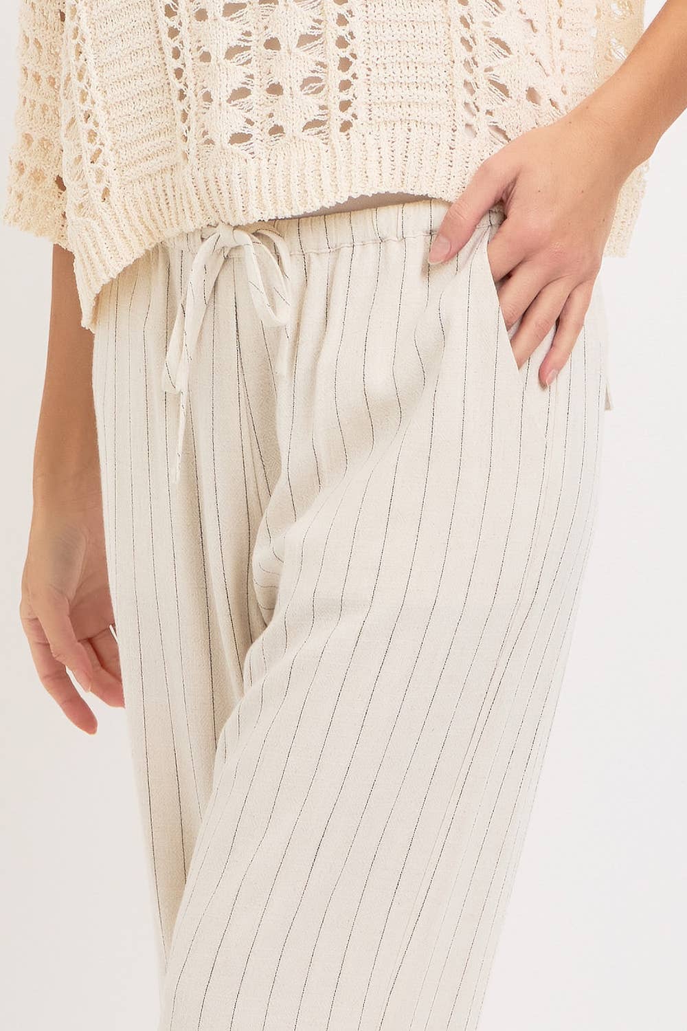 Walk the Line Linen Pant