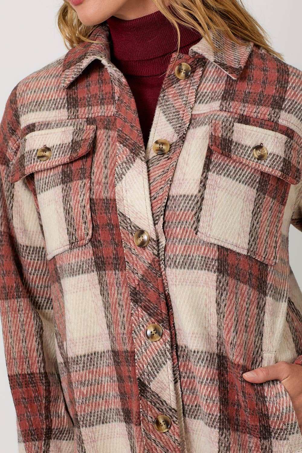 Almond Longline Shacket