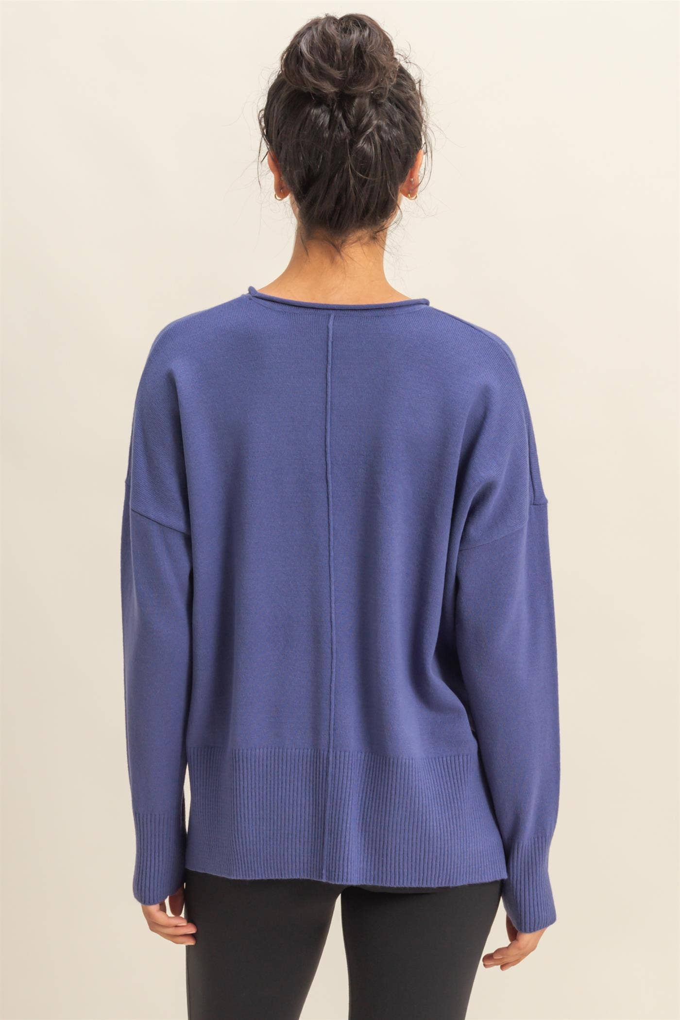 Winter Vibes Center Seam Sweater