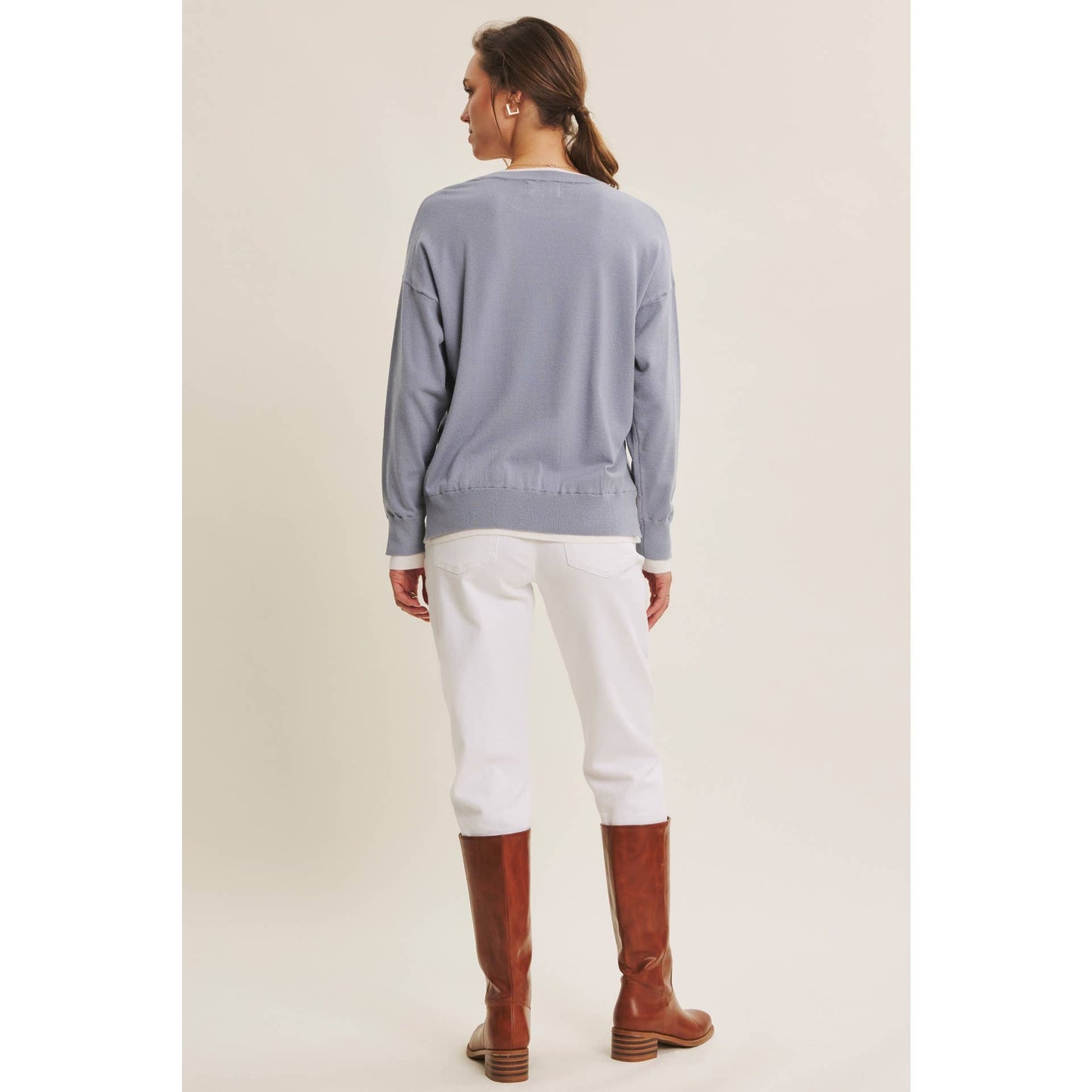 Seeing Double Dusty Sweater