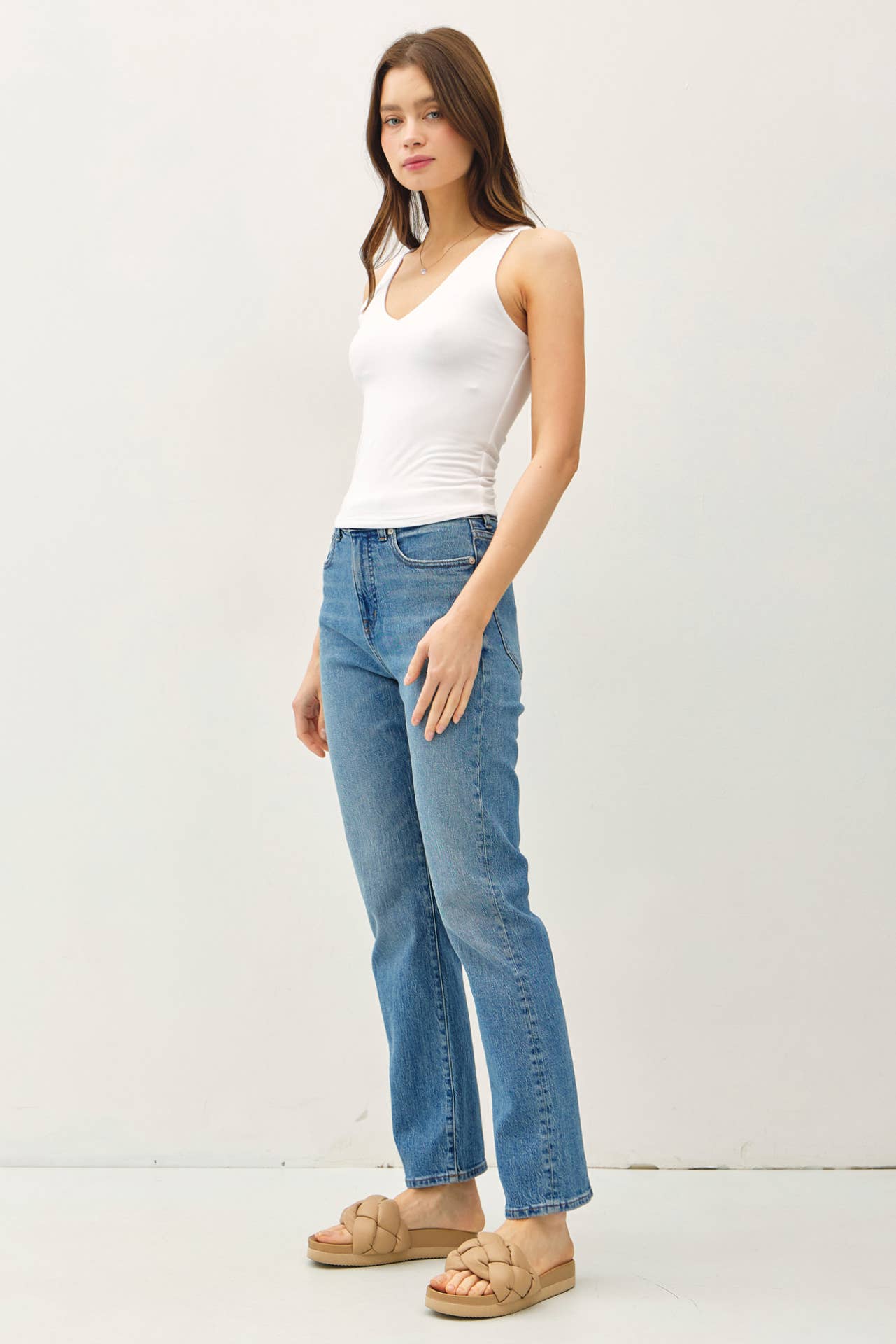Basic Babe Vneck Tank