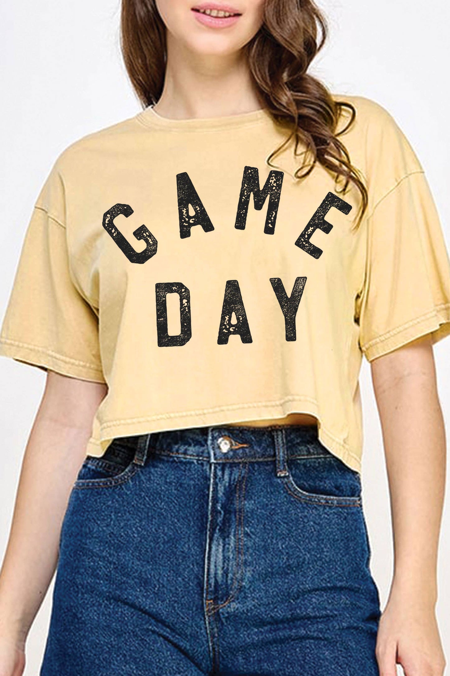 Iowa Game Day Puff Crop Tee
