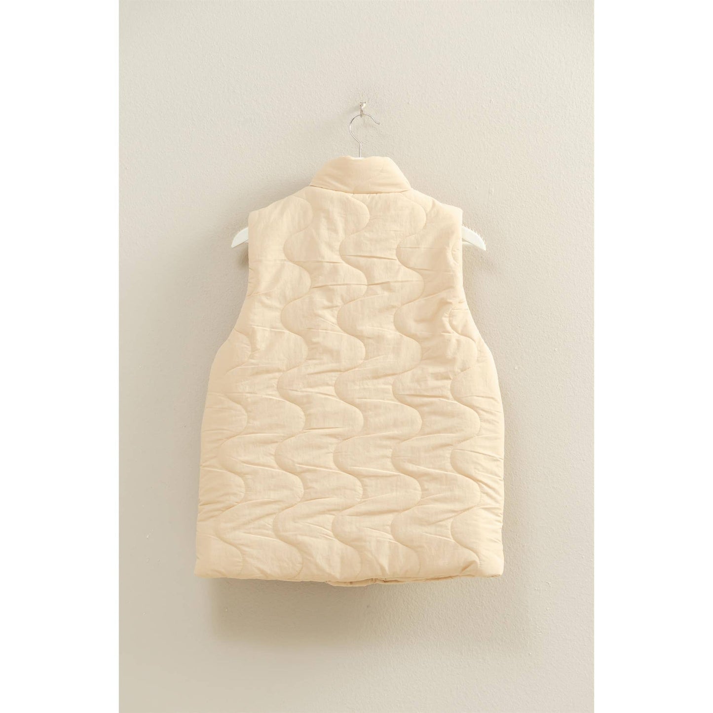 Quilted Wave Red Vest