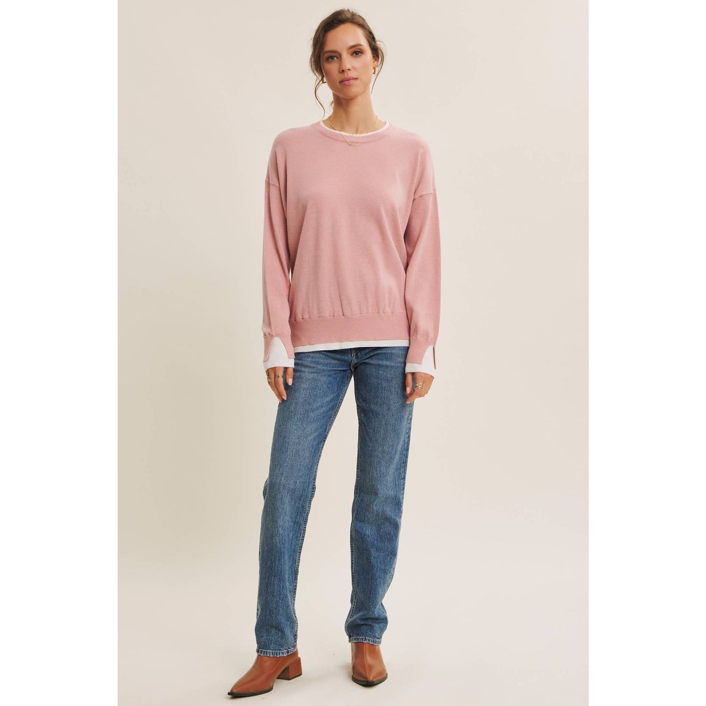 Seeing Double Dusty Sweater