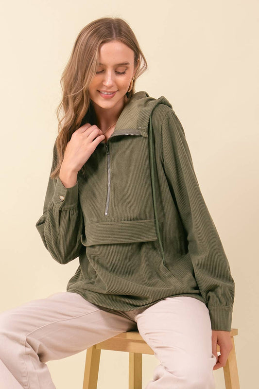 Falling for you Corded Pullover