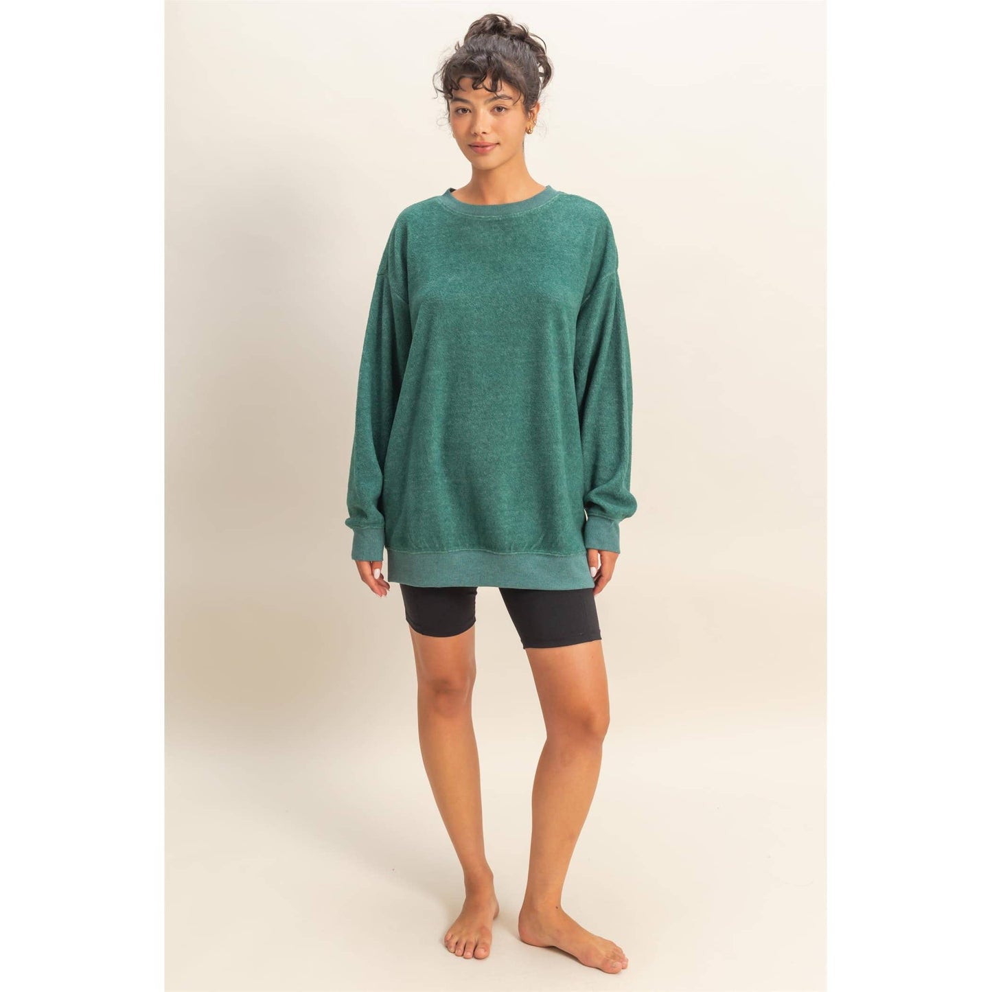 Oversized Crewneck Casual Sweatshirt