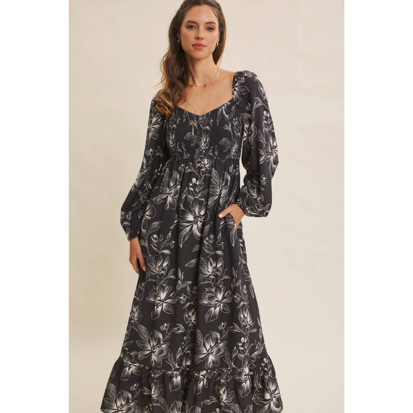 Smocked Dreams Floral Dress