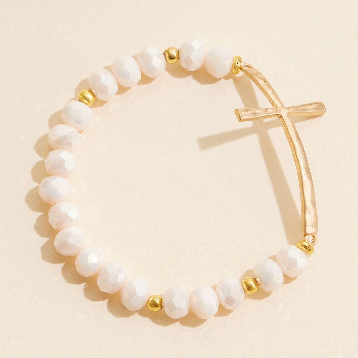 Beaded Cross Bracelet NEW